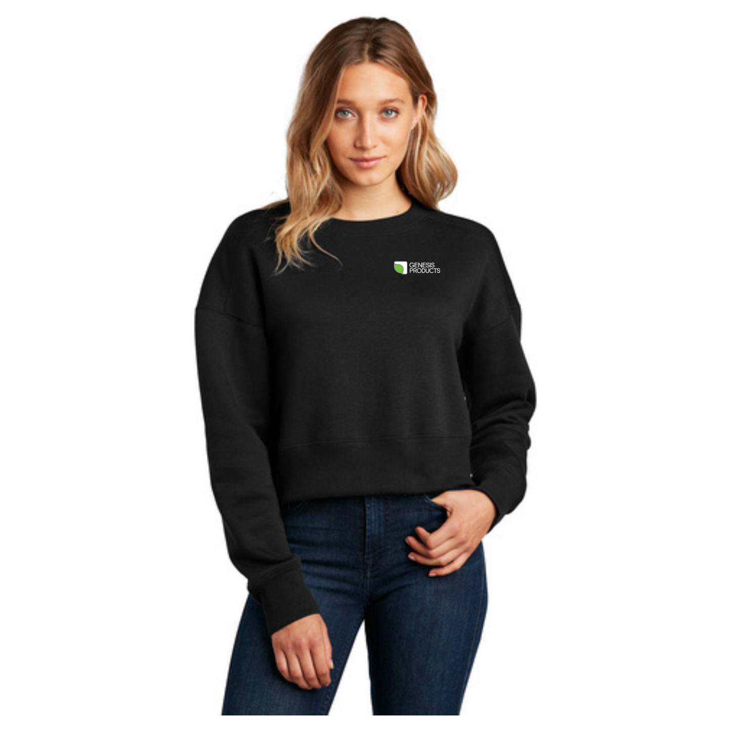 District® Women’s Perfect Weight® Fleece Cropped Crew DT1105