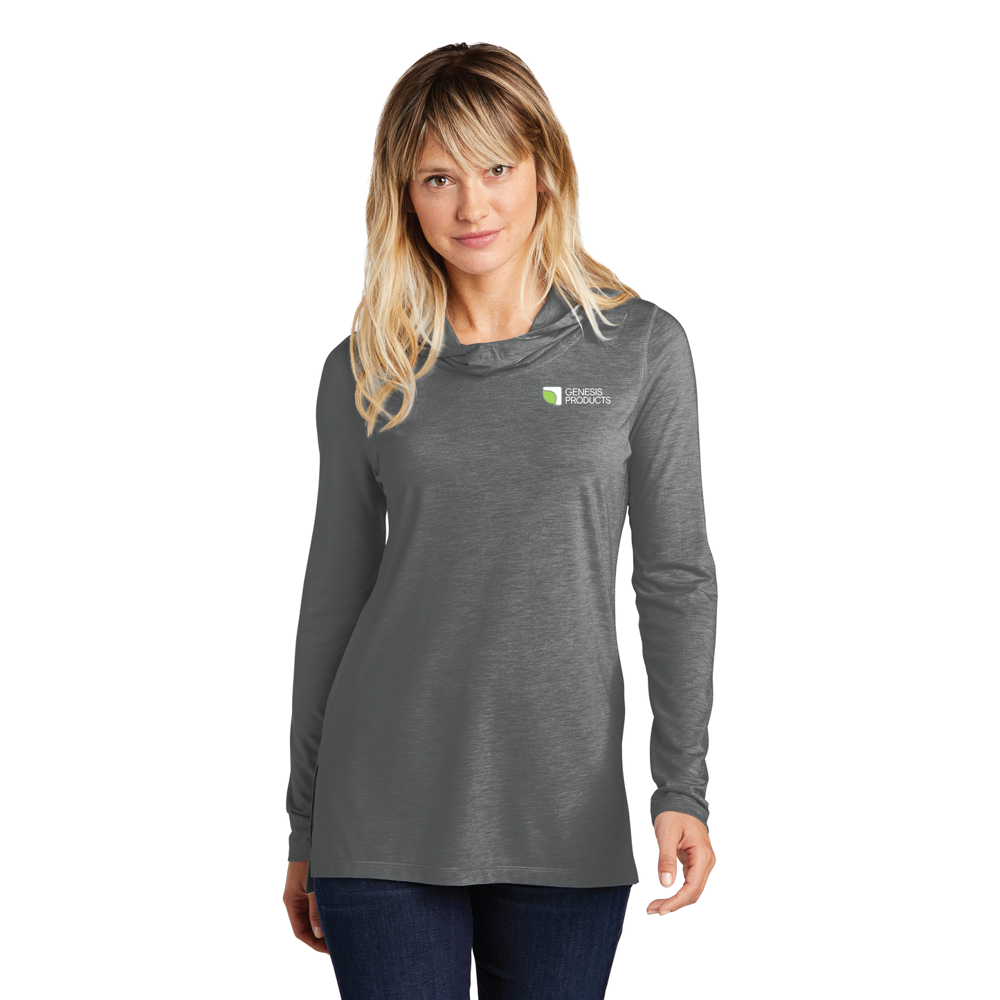 Sport-Tek ® Ladies PosiCharge ® Tri-Blend Wicking Long Sleeve Hoodie LST406