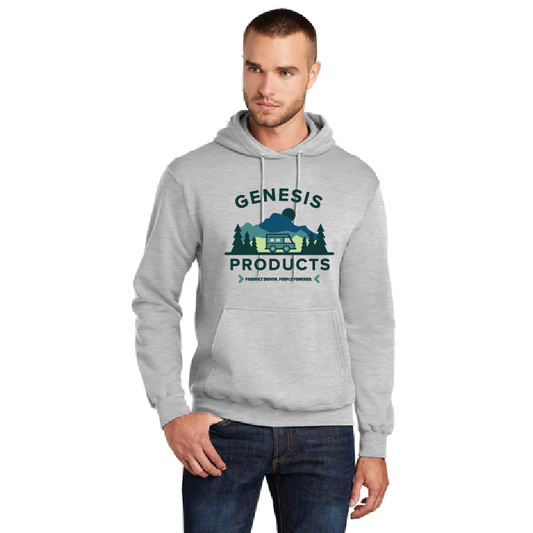 Grey Port & Company® Core Fleece Hooded Sweatshirt PC78H