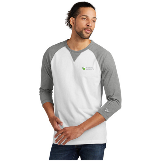 New Era® Sueded Cotton Blend 3/4-Sleeve Baseball Raglan Tee NEA121