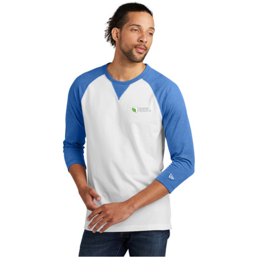 New Era® Sueded Cotton Blend 3/4-Sleeve Baseball Raglan Tee NEA121