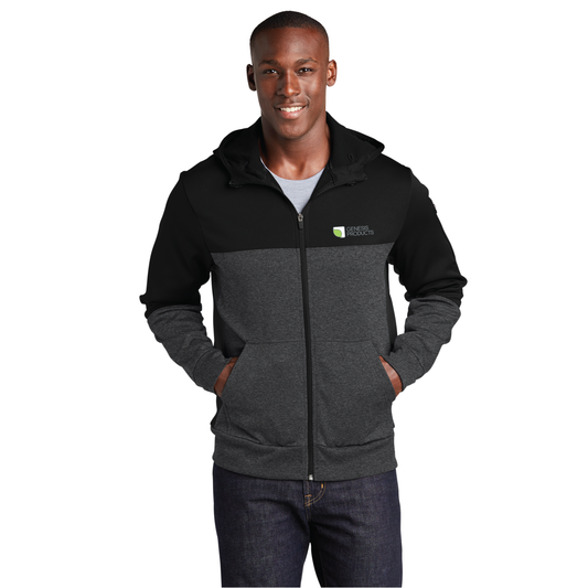 Sport-Tek® Tech Fleece Colorblock Full-Zip Hooded Jacket  ST245