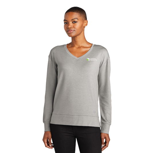 OGIO® Ladies Luuma Flex Long Sleeve V-Neck  LOG825
